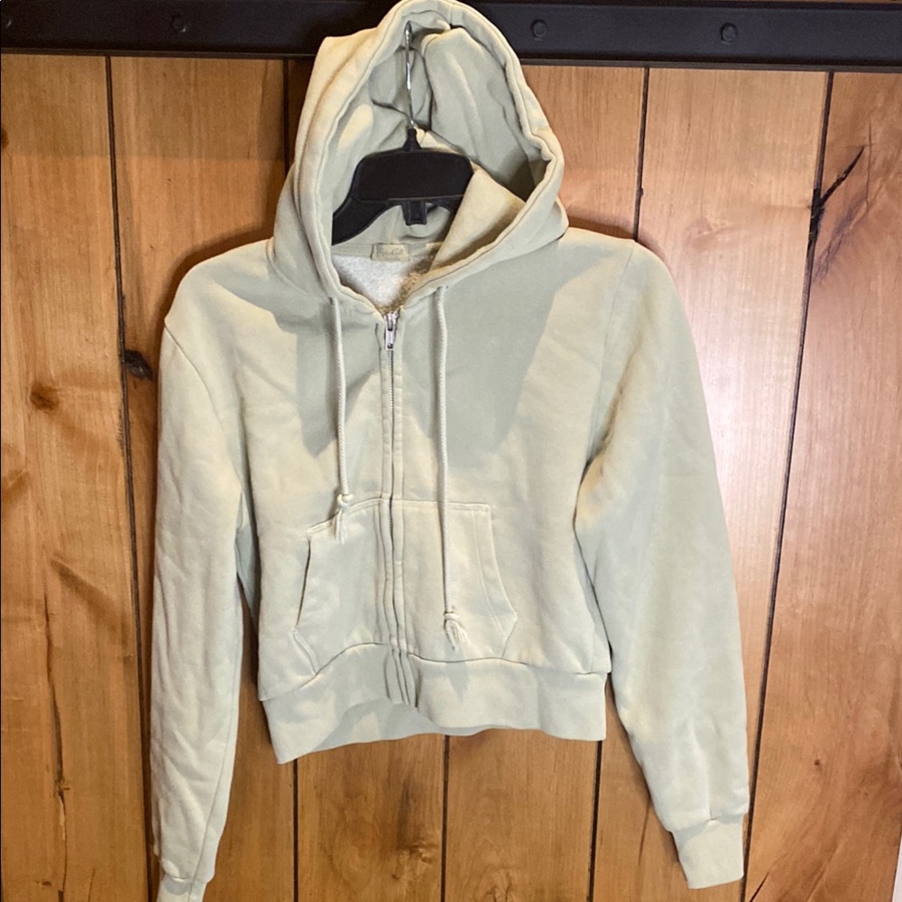 Women's Creamy / olive green Hoodie
